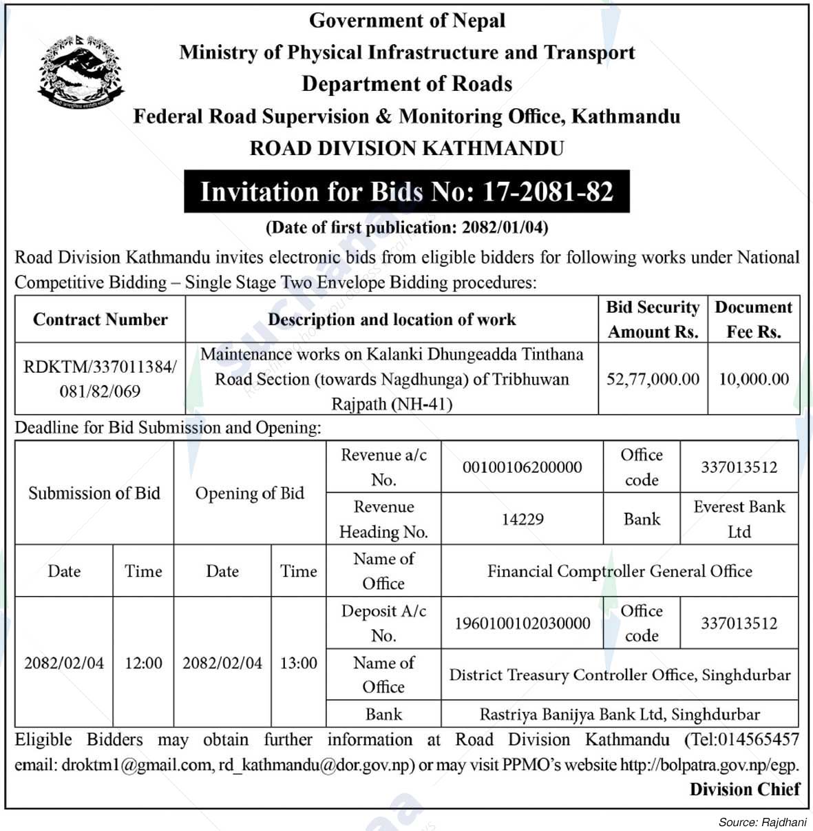 Road Division Kathmandu