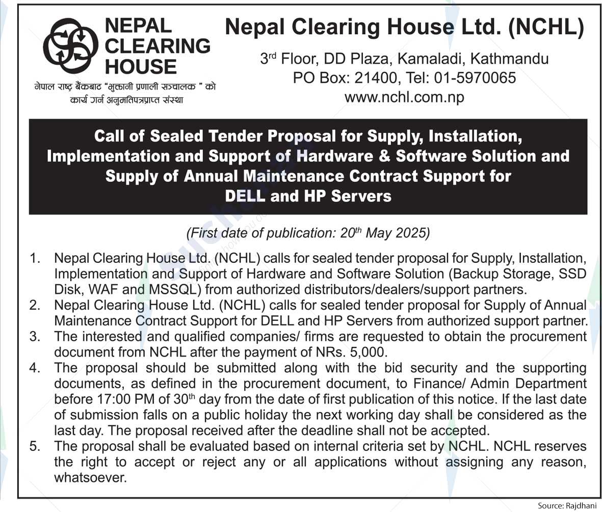 Nepal Clearing House Ltd. (NCHL)
