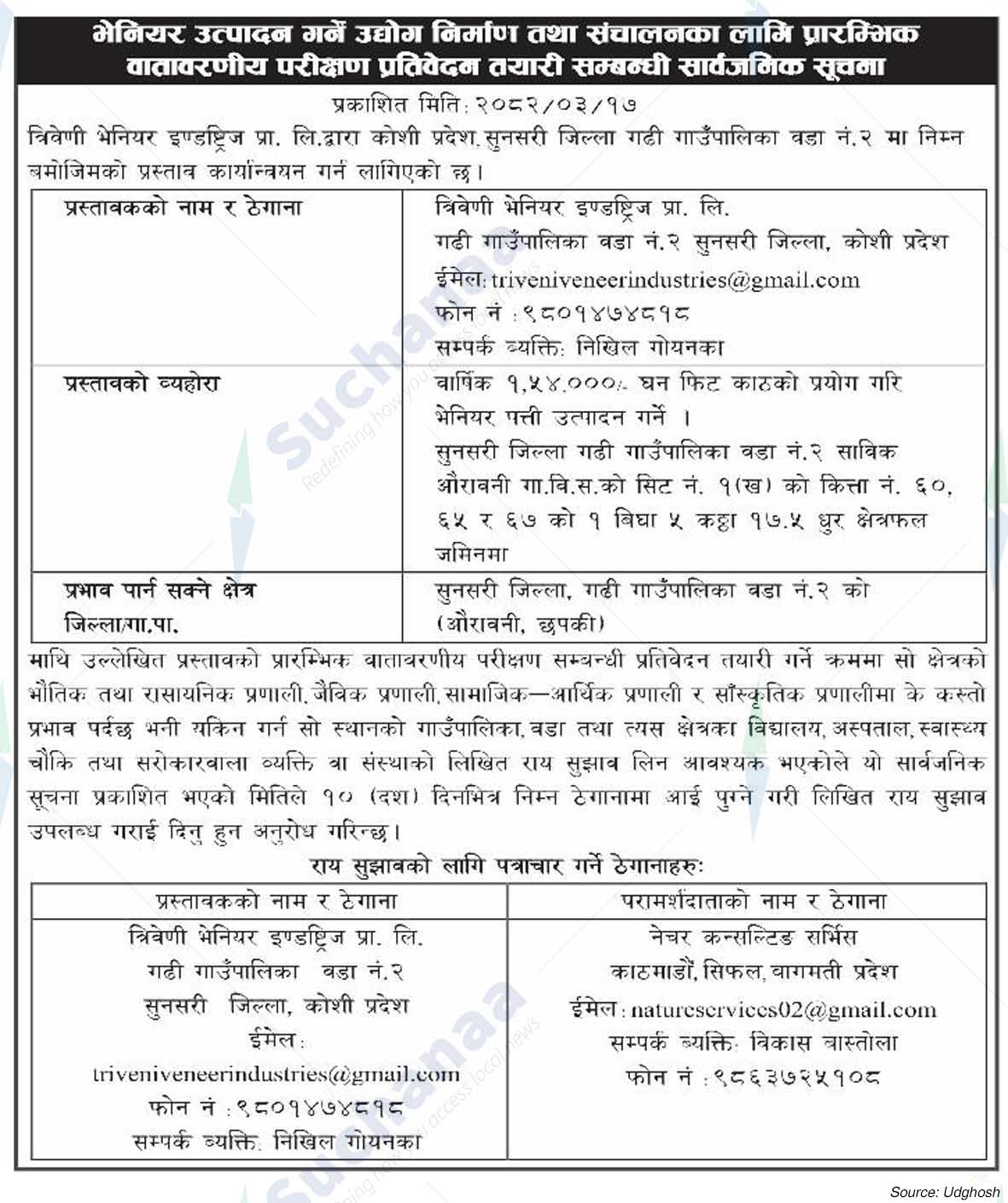 Triveni Veneer Industries Pvt. Ltd.