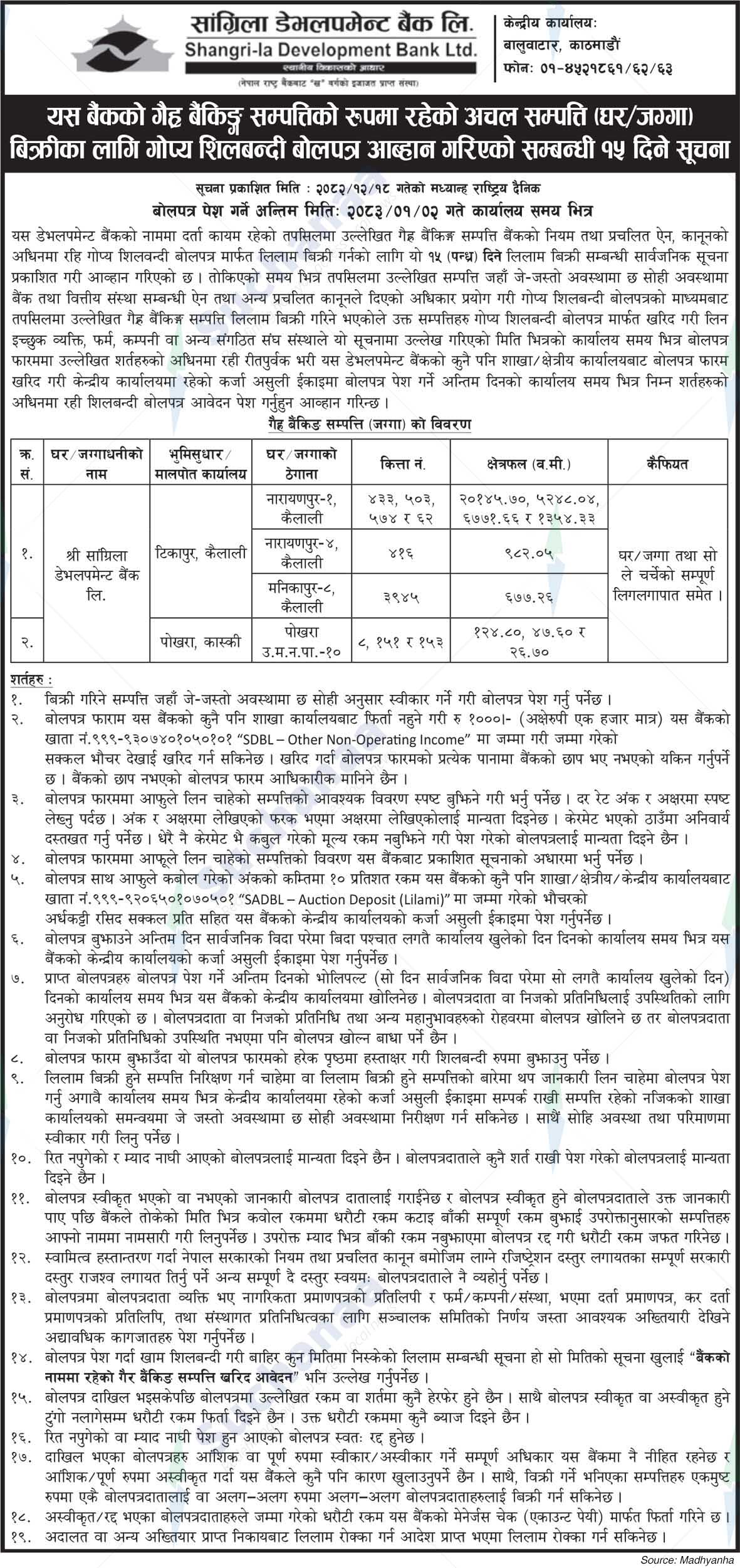 Shangri-la Development Bank
