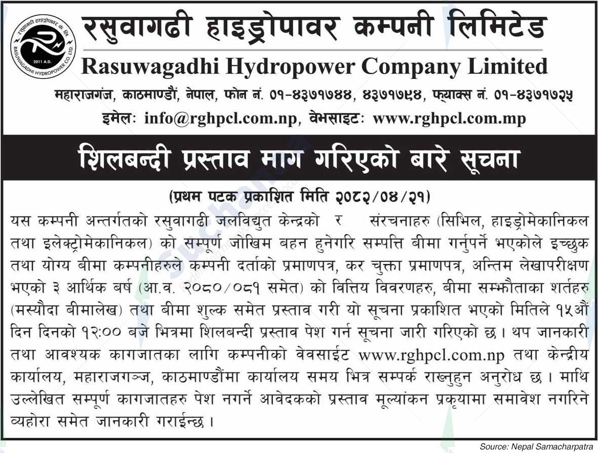 Rasuwagadhi Hydropower Company Limited