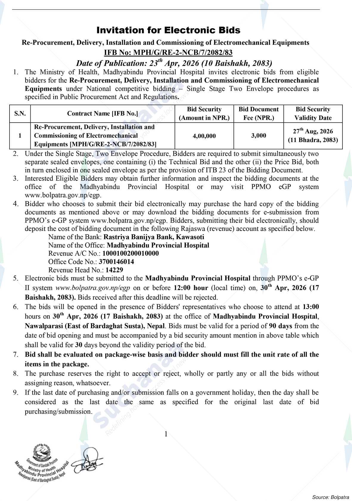 Madhyabindu Provincial Hospital