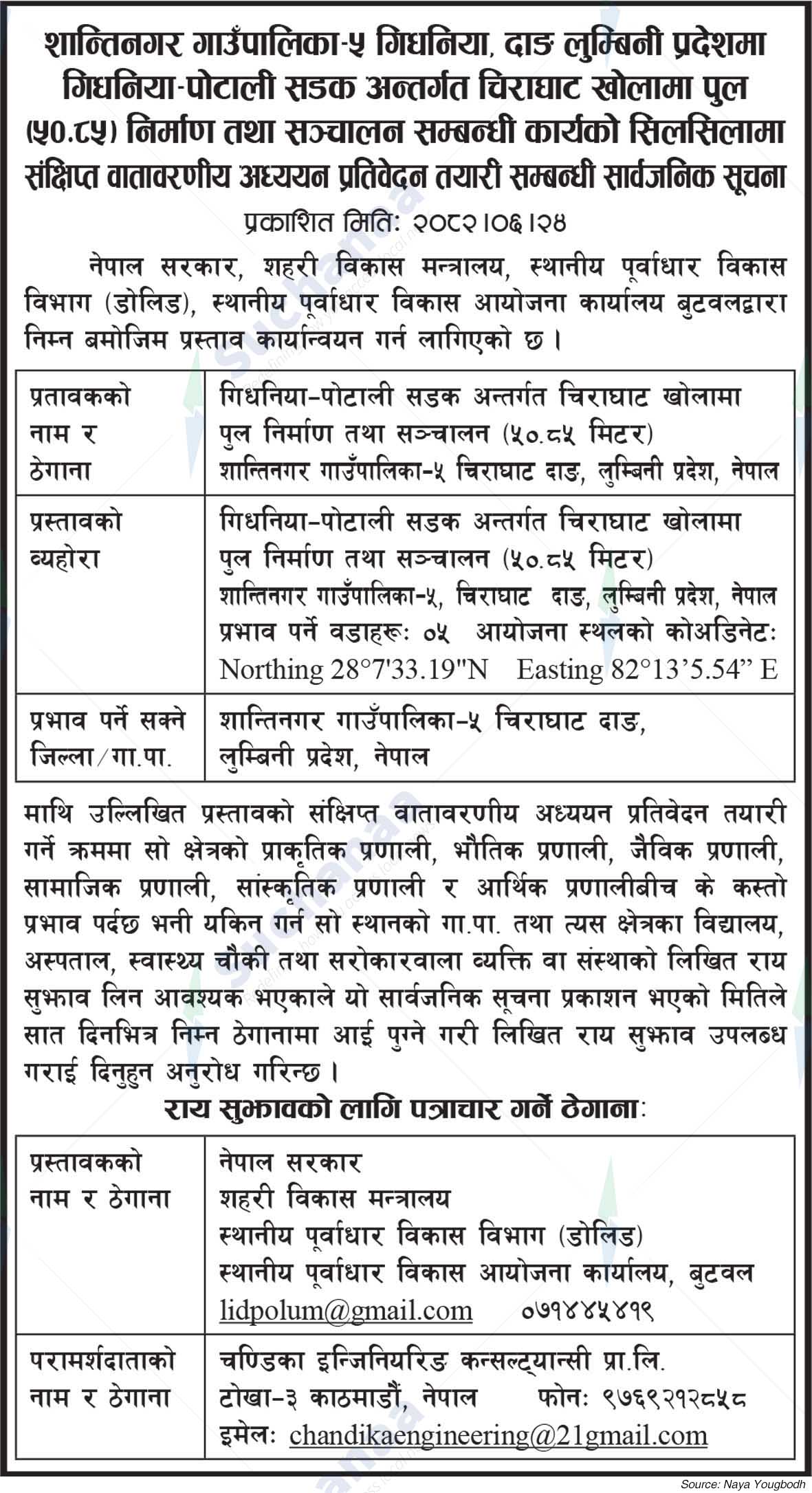 Local Infrastructure Development Project Office, Butwal