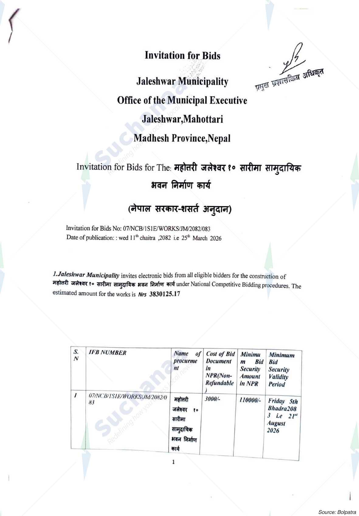 Jaleshwor Municipality