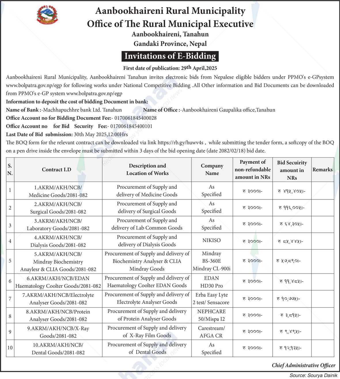 Aanbookhaireni Rural Municipality