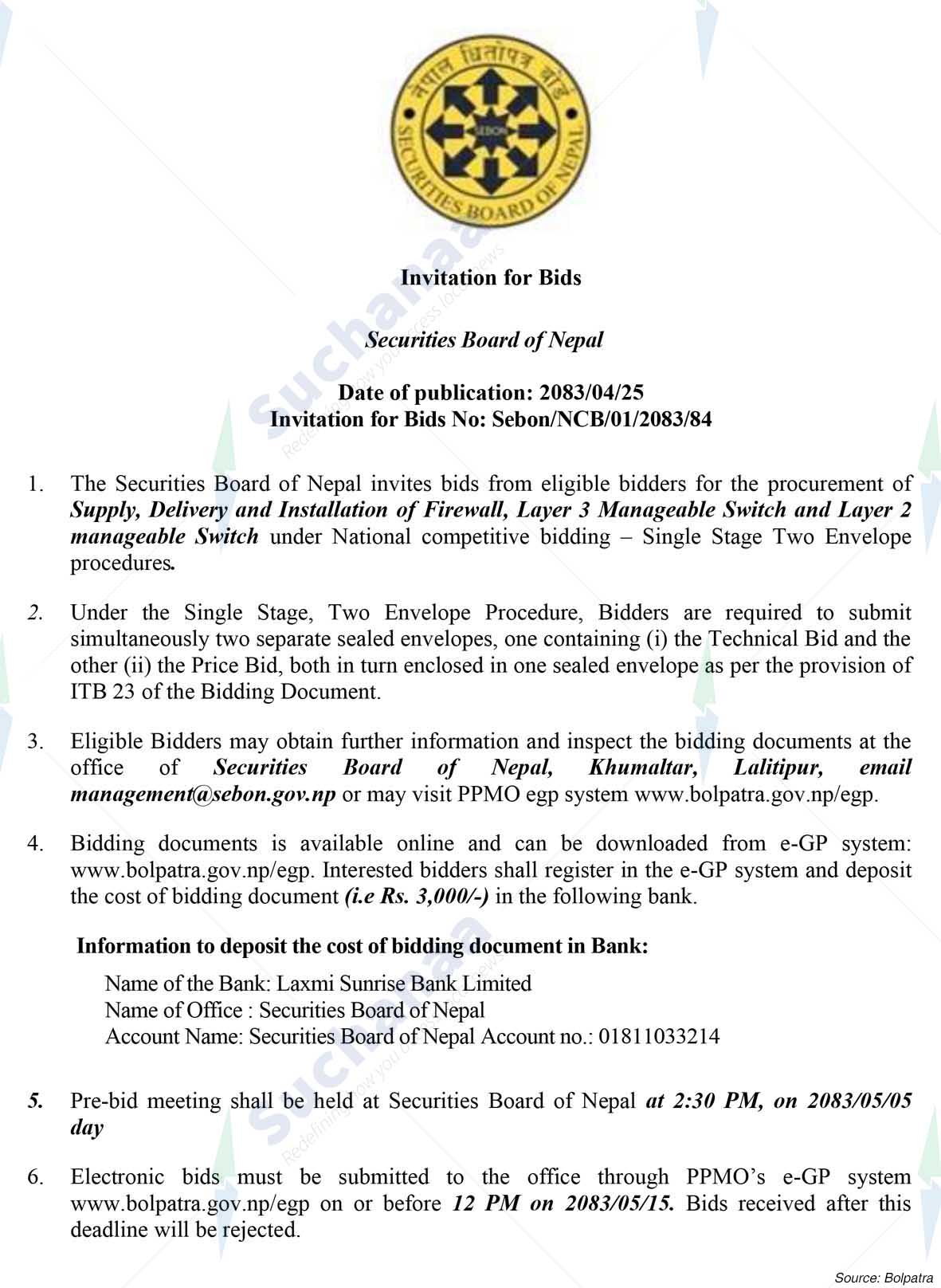 Securities Board of Nepal (SEBON)
