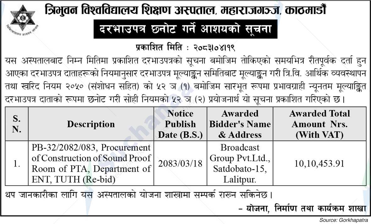 Tribhuvan University Teaching Hospital (TUTH)