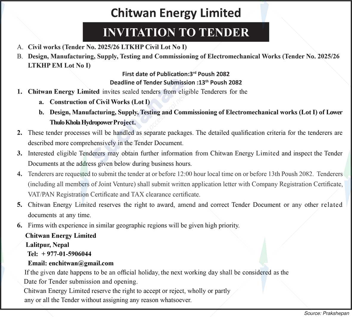 Chitwan Energy Limited