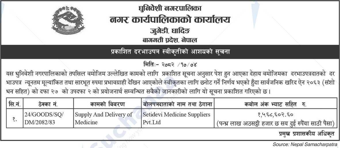 Dhunibeshi Municipality