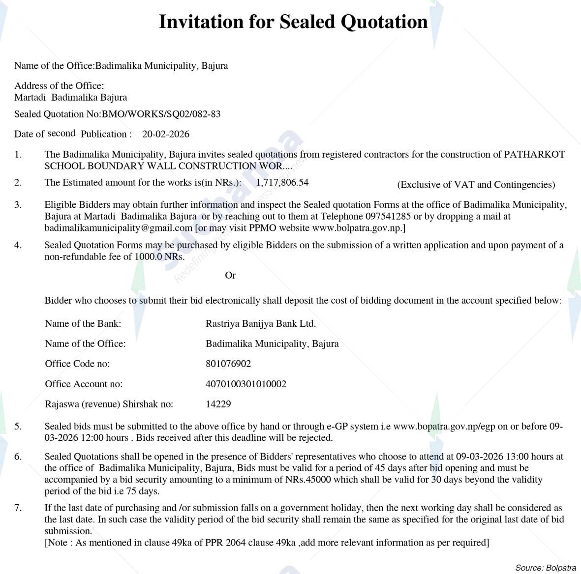 Badimalika Municipality