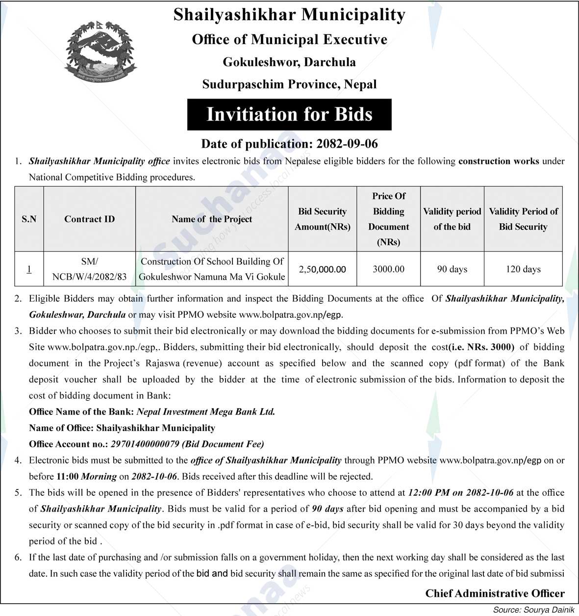 Shailyashikhar Municipality