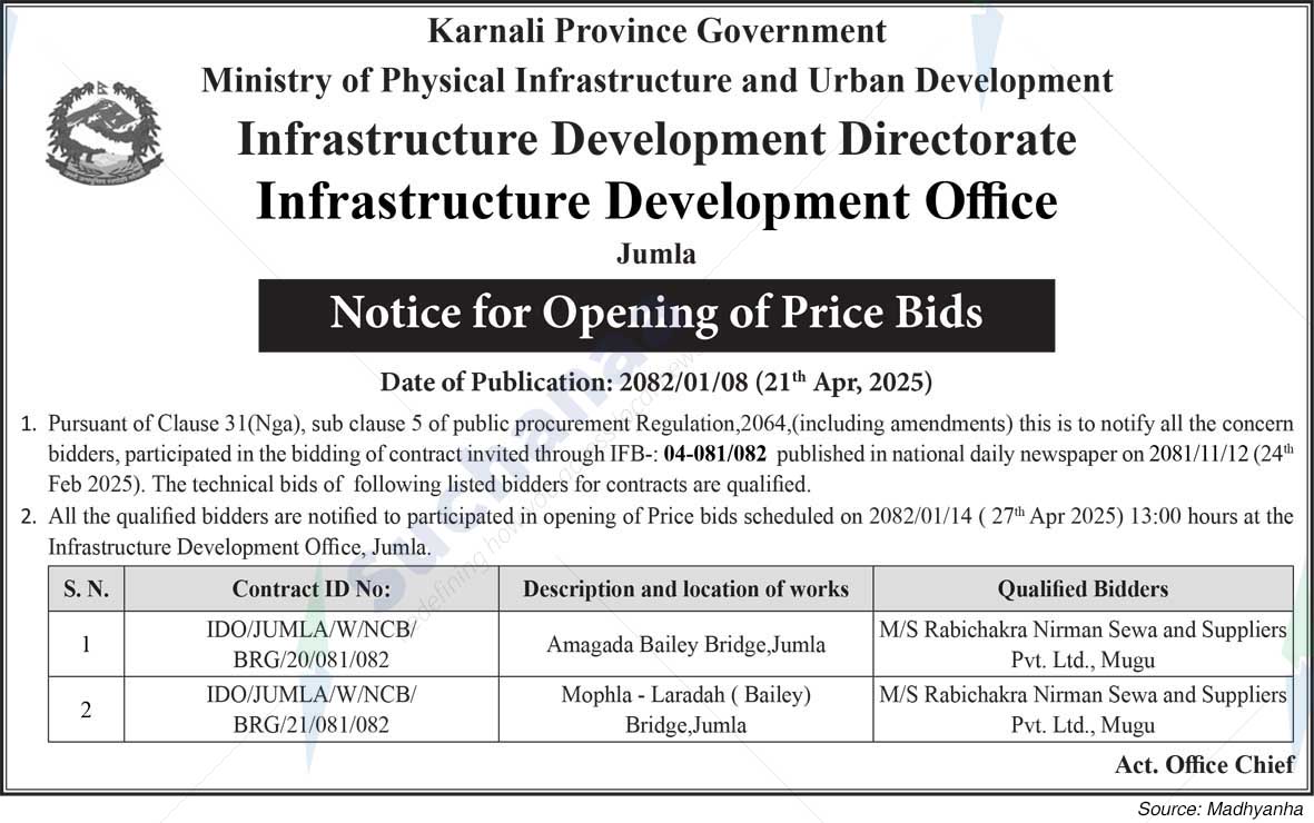 Infrastructure Development Office, Jumla