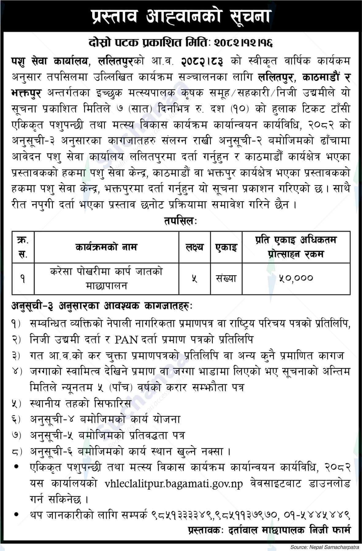 Office of Livestock Service, Lalitpur