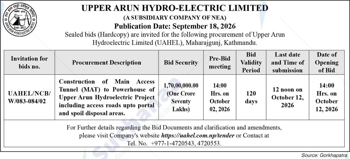 Upper Arun Hydro-electric Limited (UAHEL)