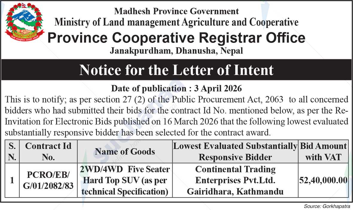 Province Cooperative Registrar Office