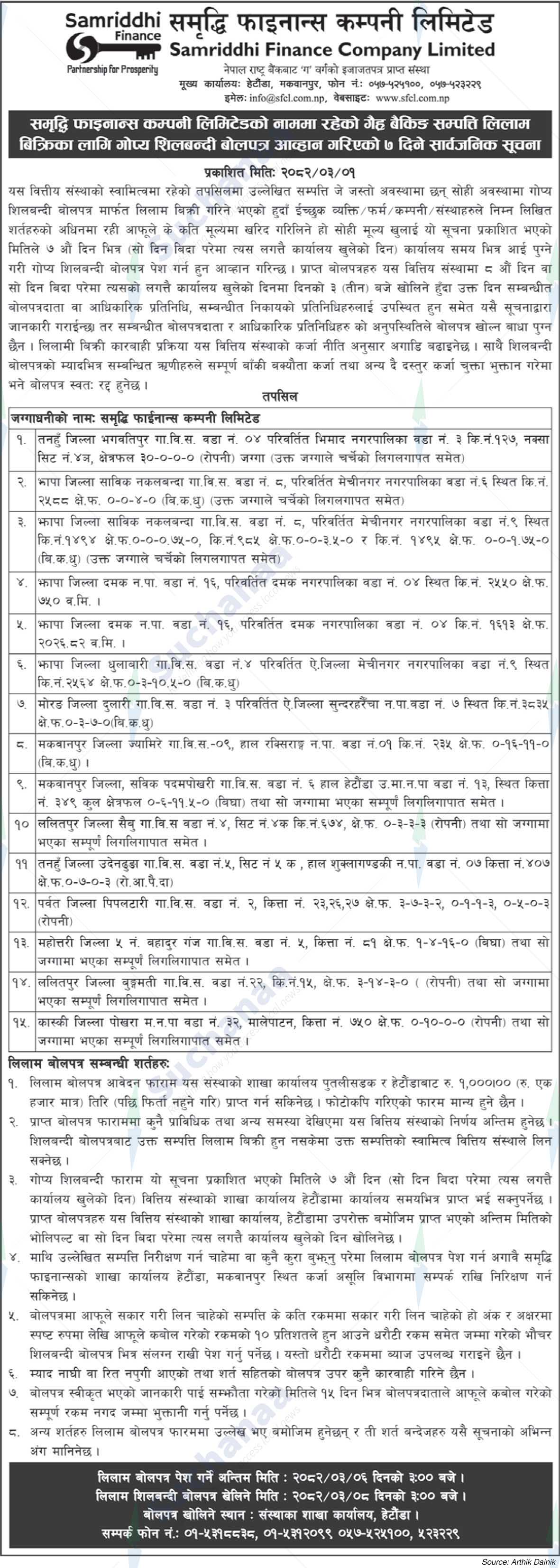 Samriddhi Finance Company Limited