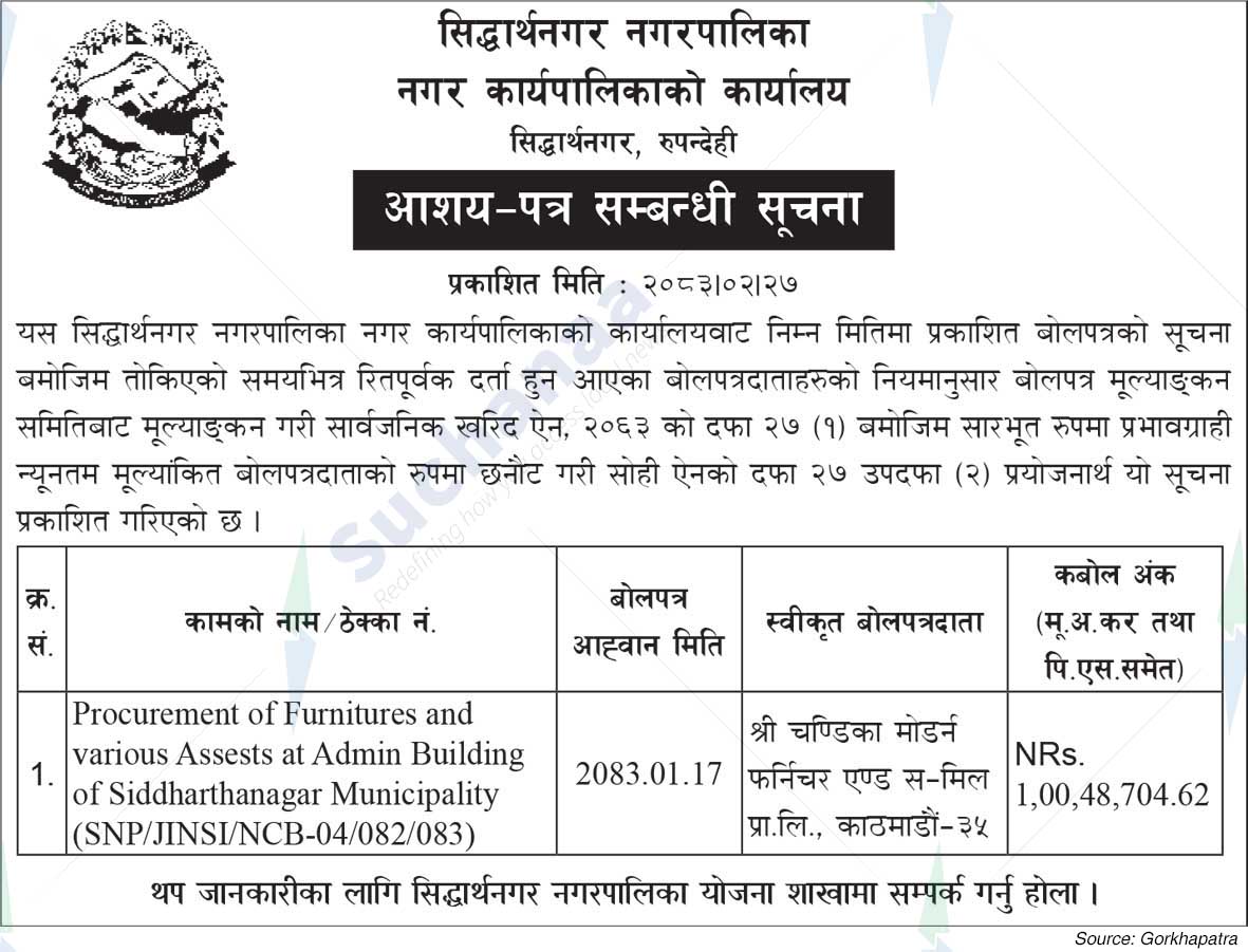 Siddharthanagar Municipality