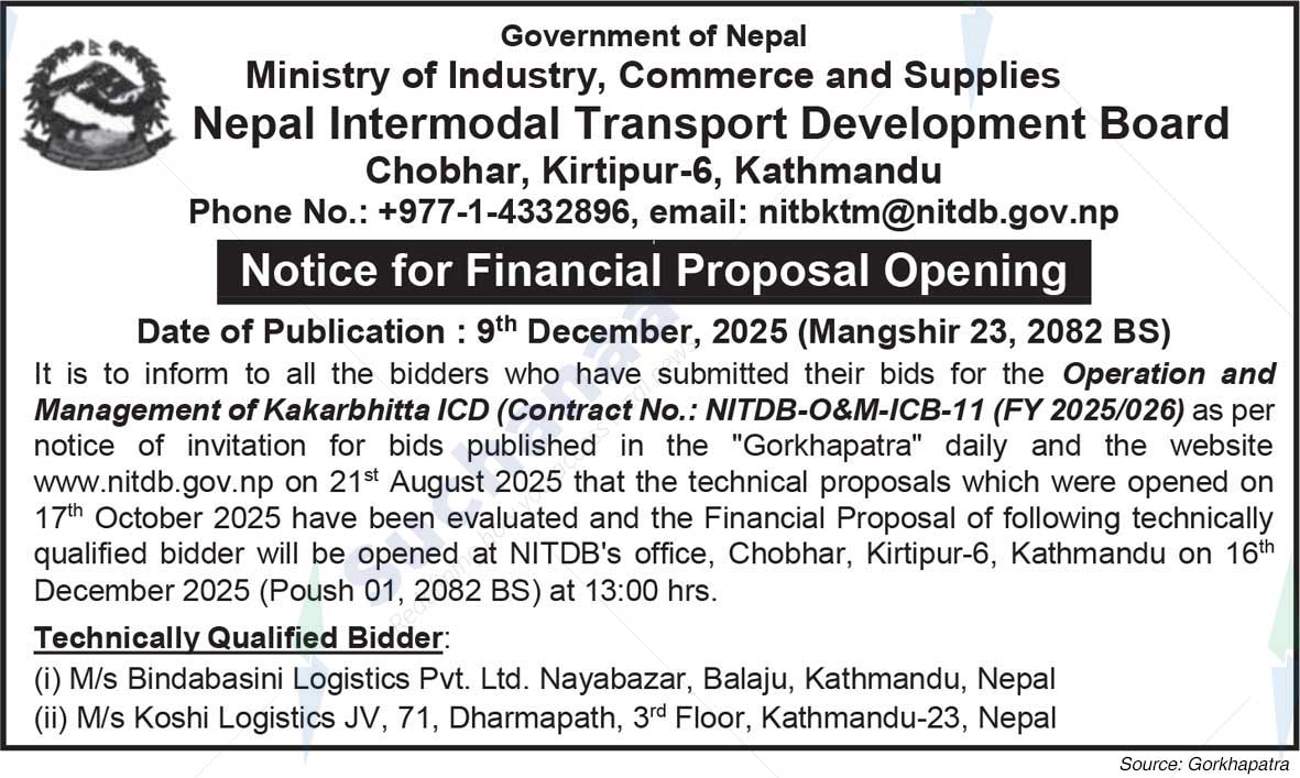 Nepal Intermodal Transport Development Board