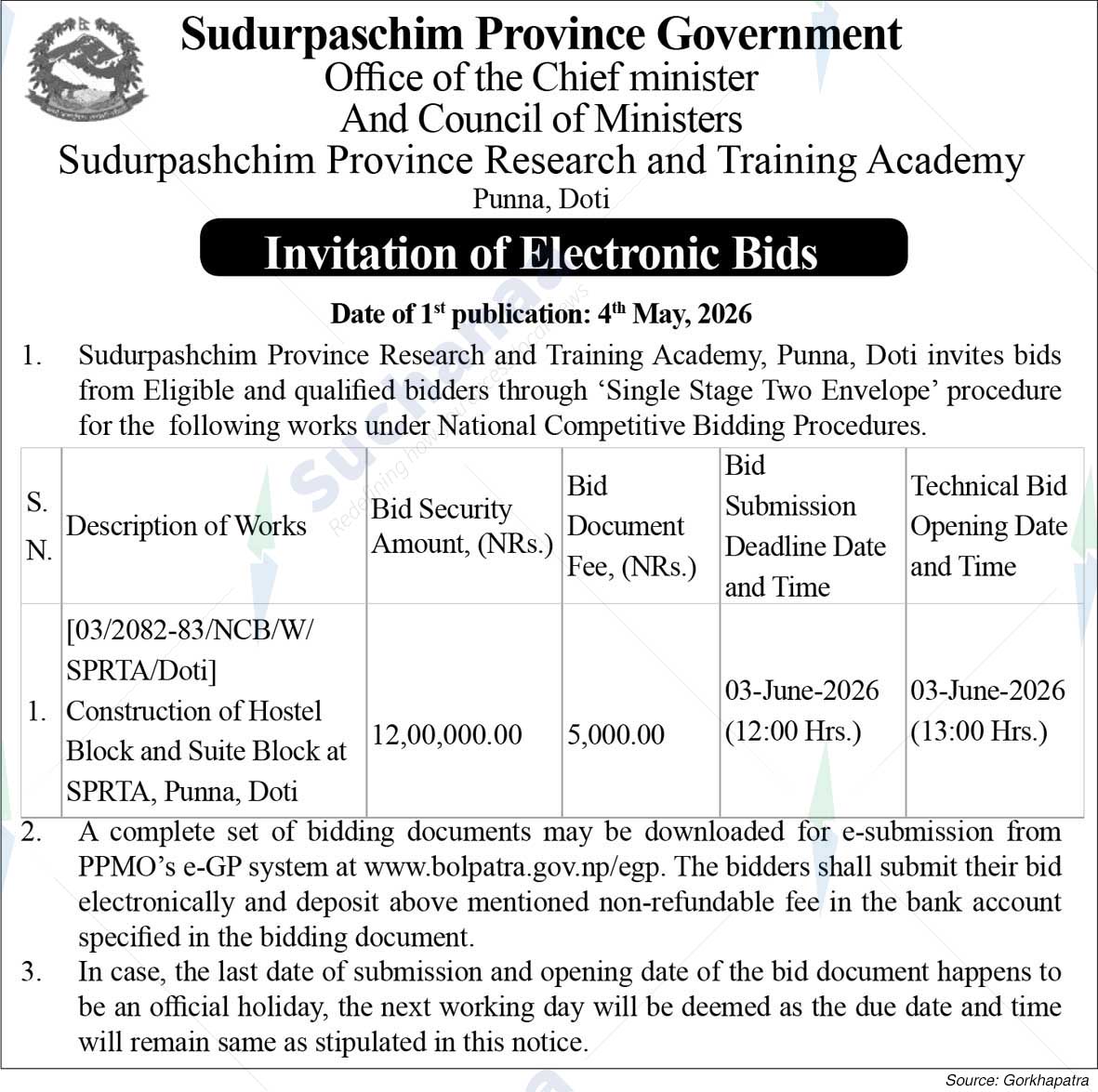 Sudurpashchim Province Research and Training Academy