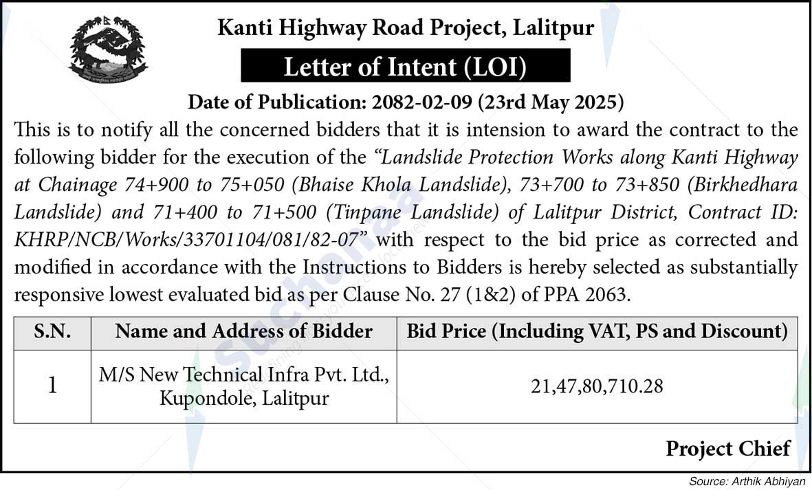 Kanti Highway Road Project, Lalitpur