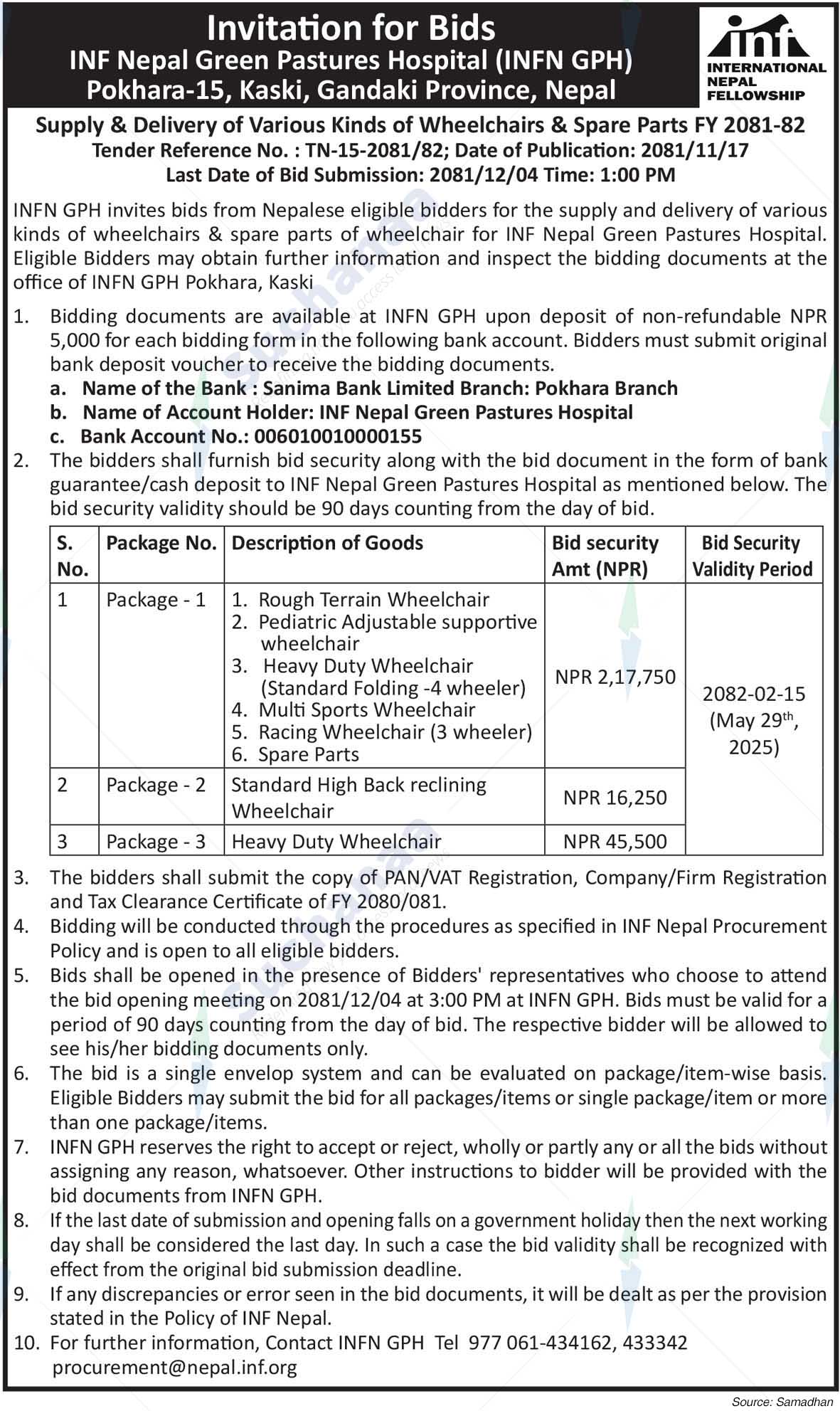 INF Nepal Green Pastures Hospital (INFN GPH)