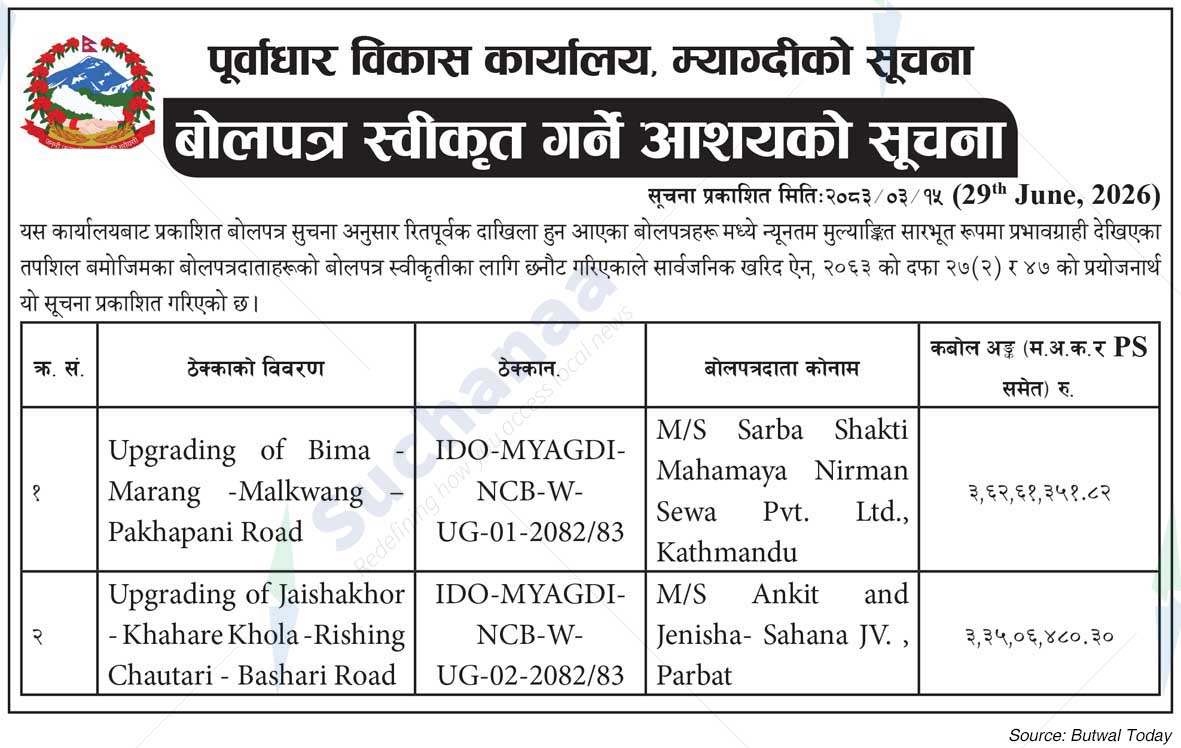 Infrastructure Development Office, Myagdi
