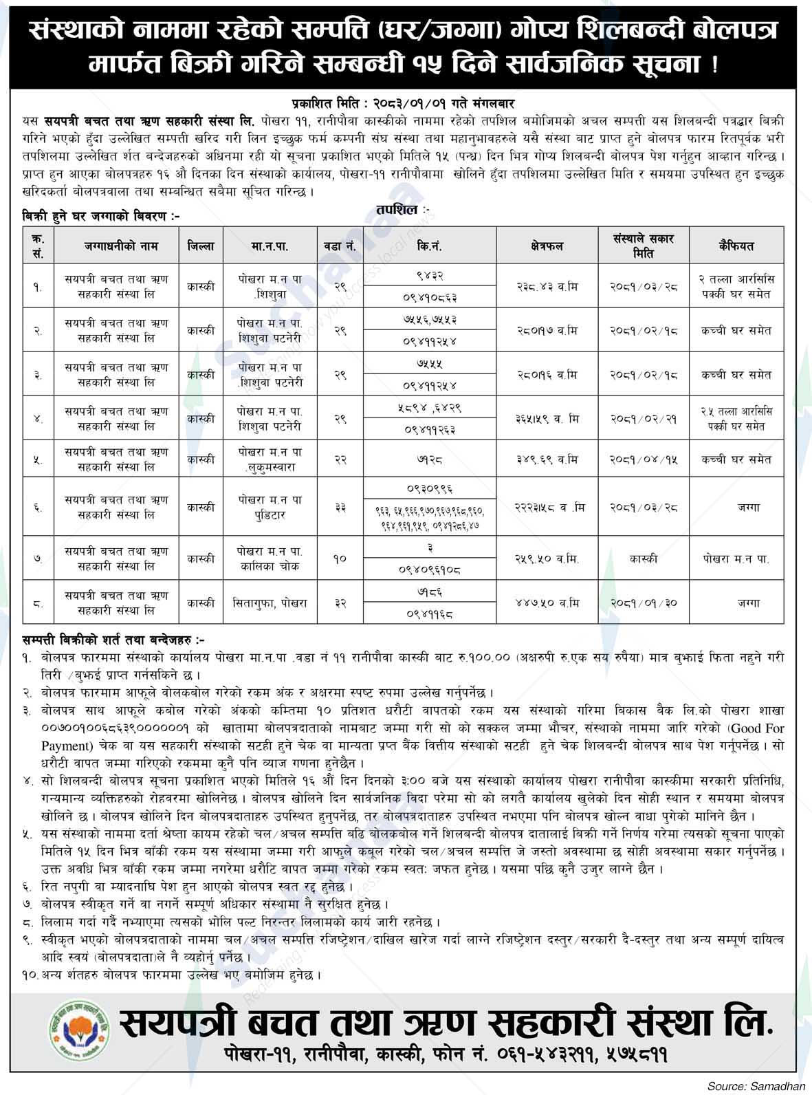 Sayapatri Saving and Credit Co-operative Ltd.