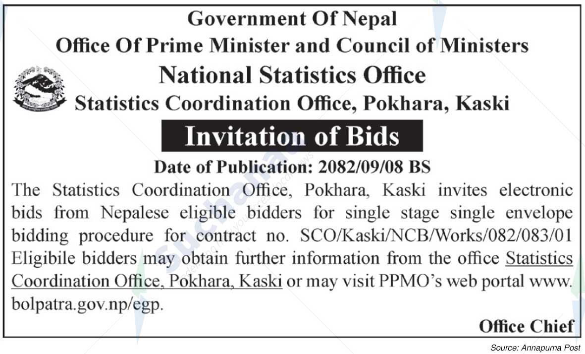 Statistics Coordination Office, Pokhara, Kaski