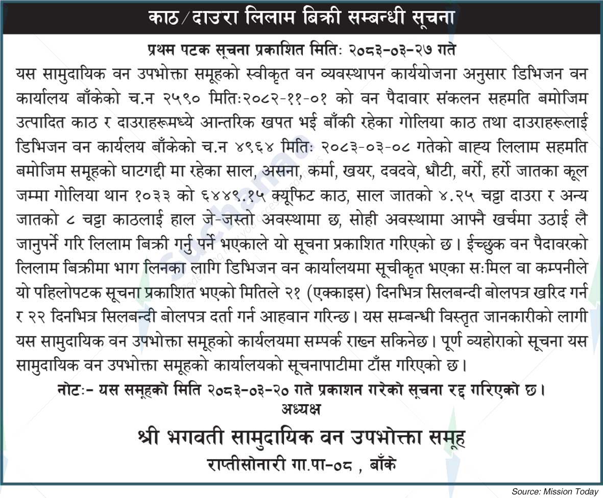 Shree Bhagwati Saa.Wa.Wo.Sa.
