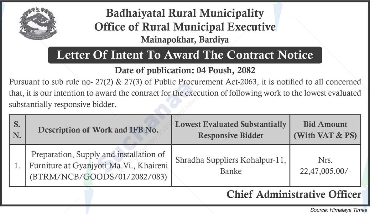 Badhaiyatal Rural Municipality