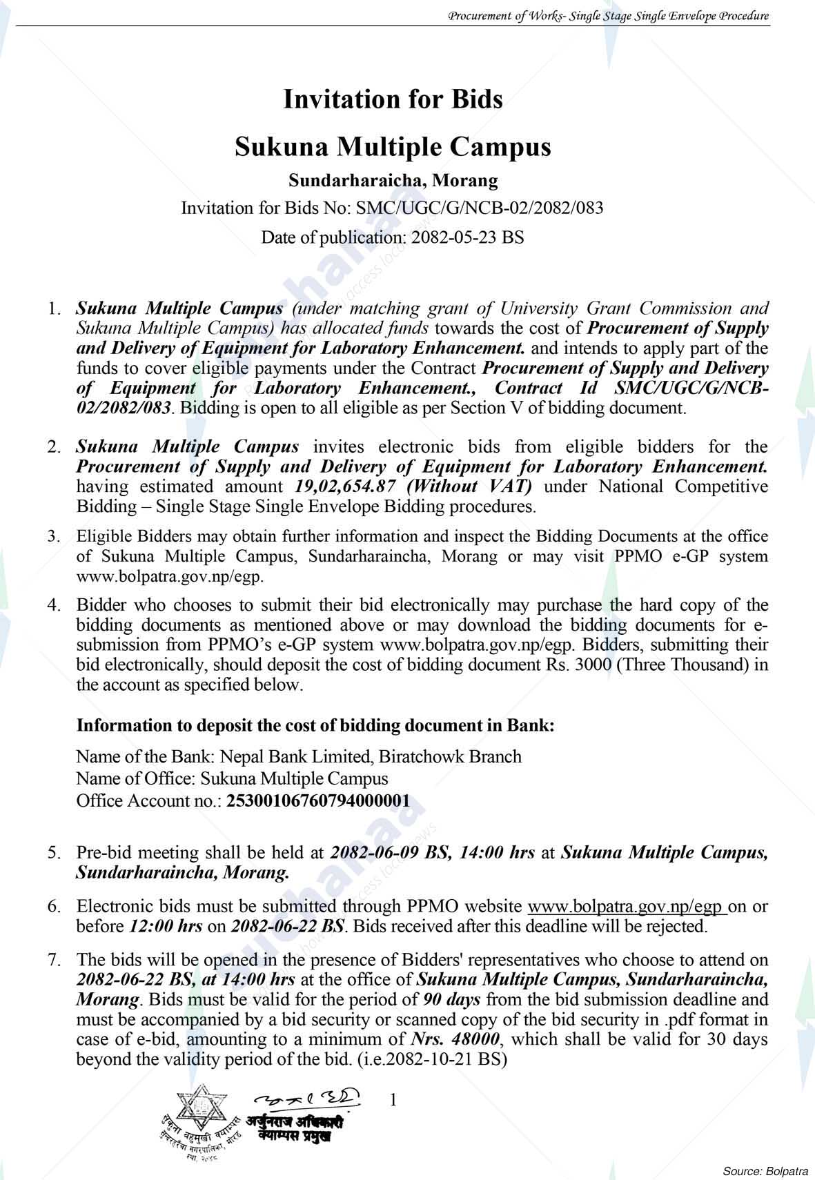 Sukuna Multiple Campus (SMC)