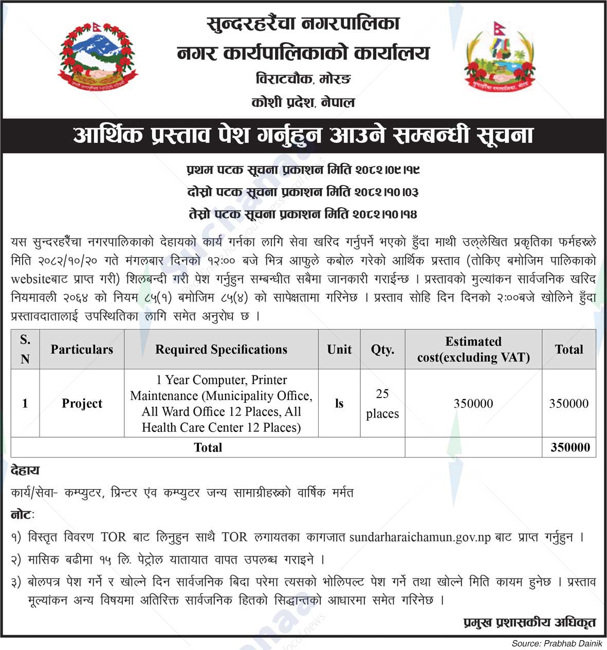 Sundarharaicha Municipality