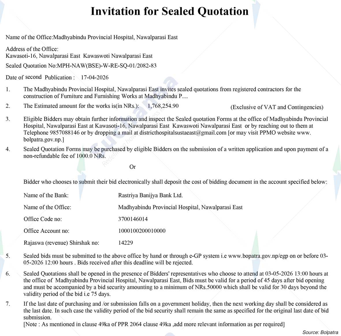 Madhyabindu Provincial Hospital