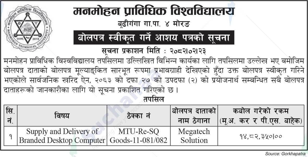 Manmohan Technical University