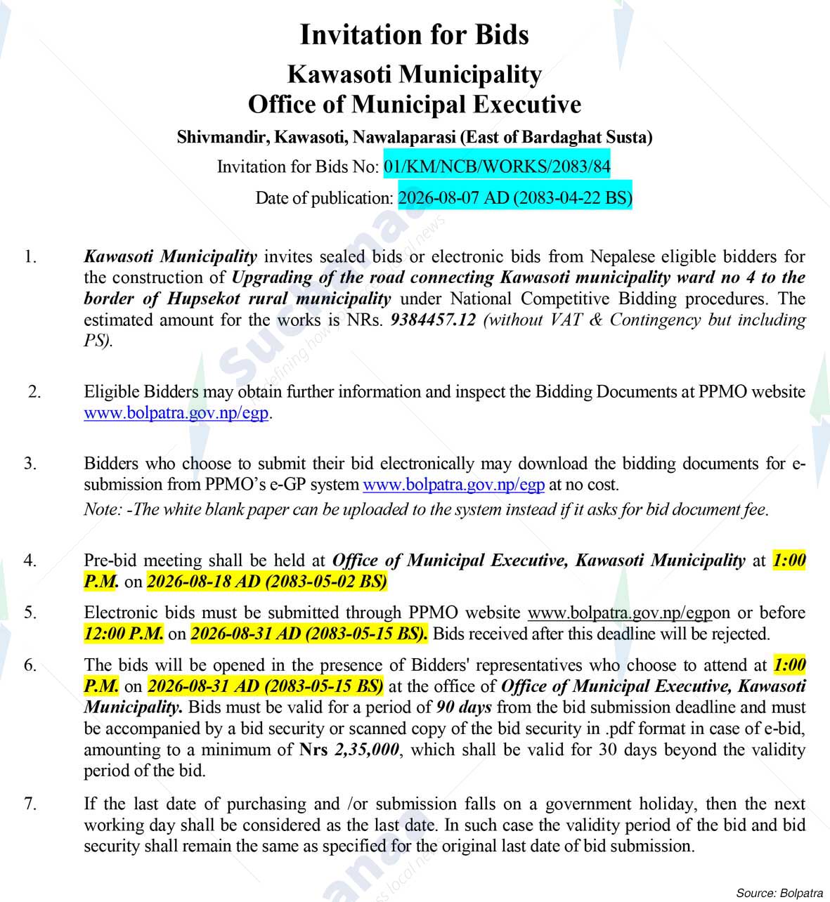 Kawasoti Municipality