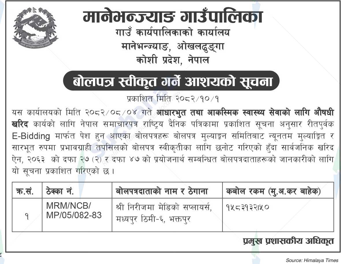 Manebhanjyang Rural Municipality