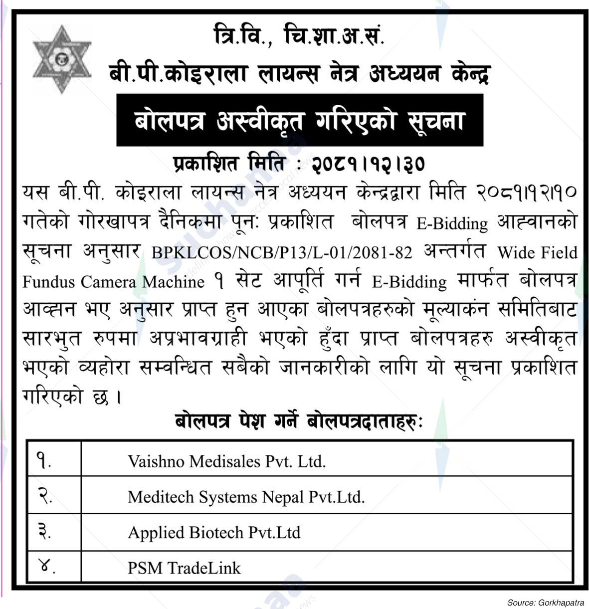 Tribhuvan University, Institute of Medicine