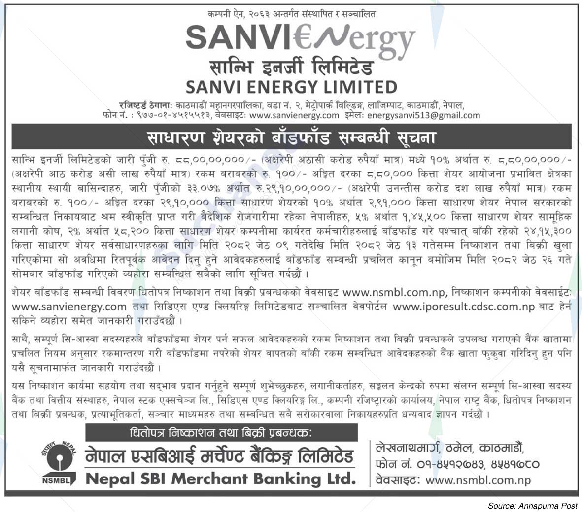 Sanvi Energy Limited