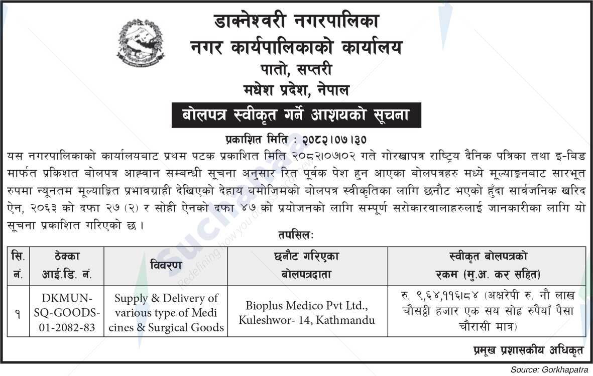 Dakneshwori Municipality