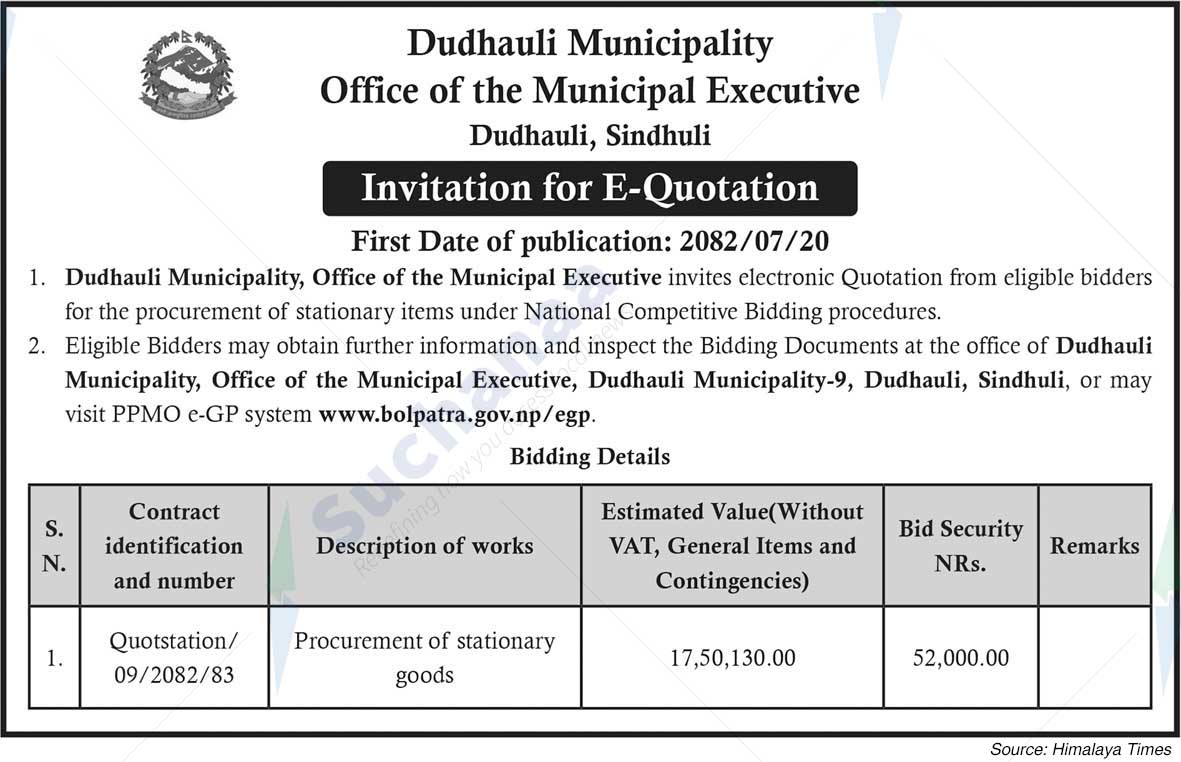 Dudhauli municipality