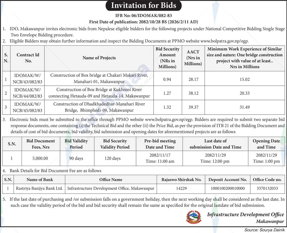 Infrastructure Development Office, Makawanpur