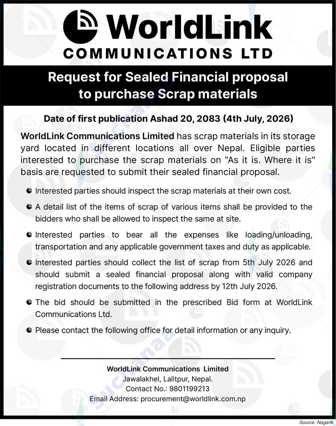WorldLink Communications Ltd.