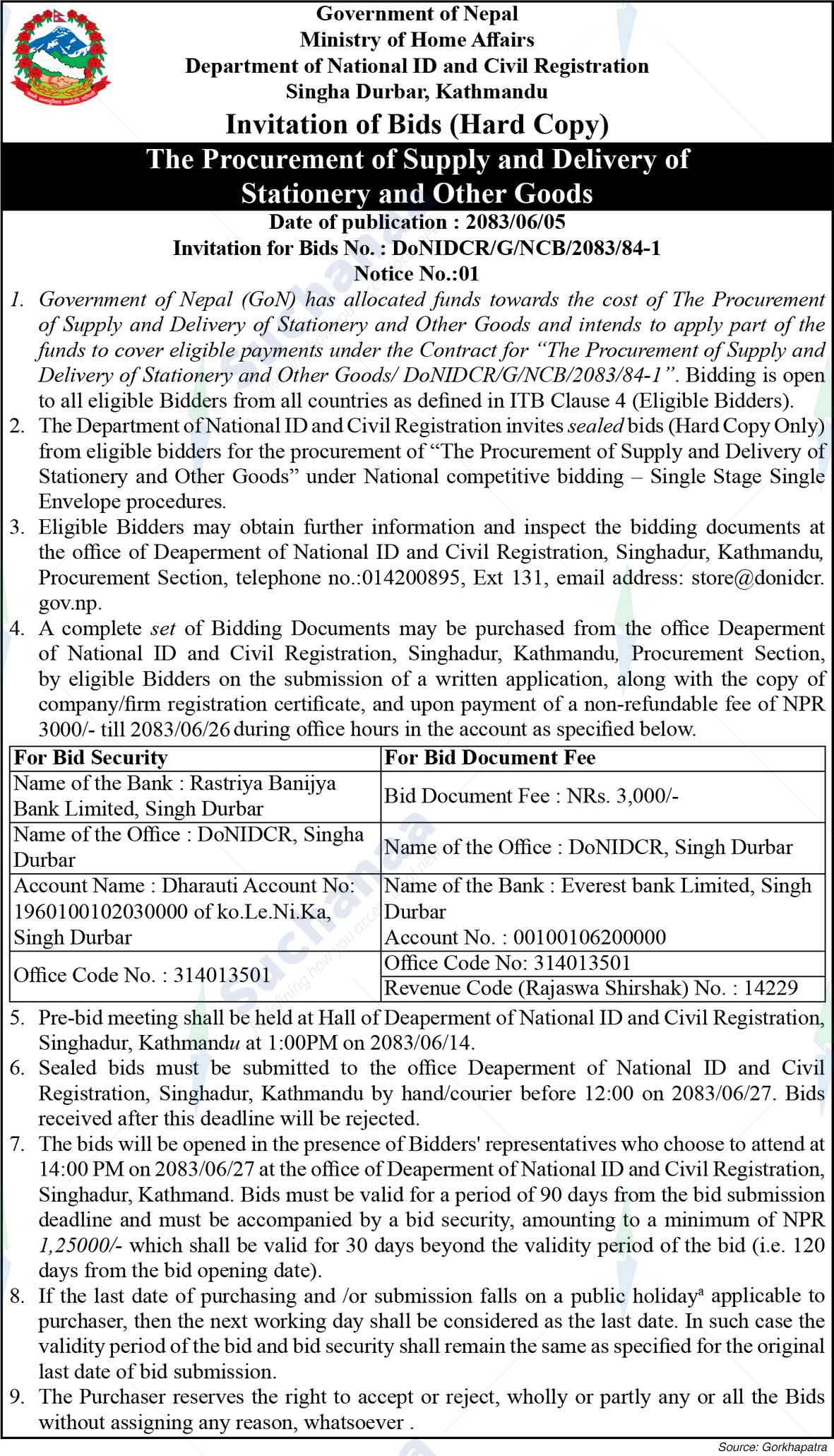 Department of National Id and Civil Registration
