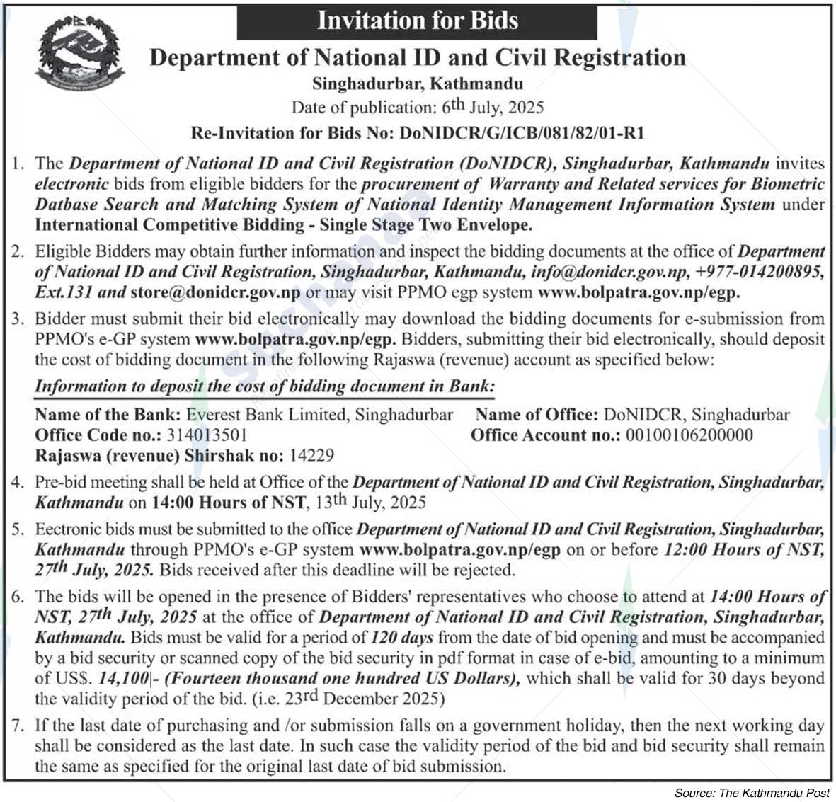 Department of National Id and Civil Registration