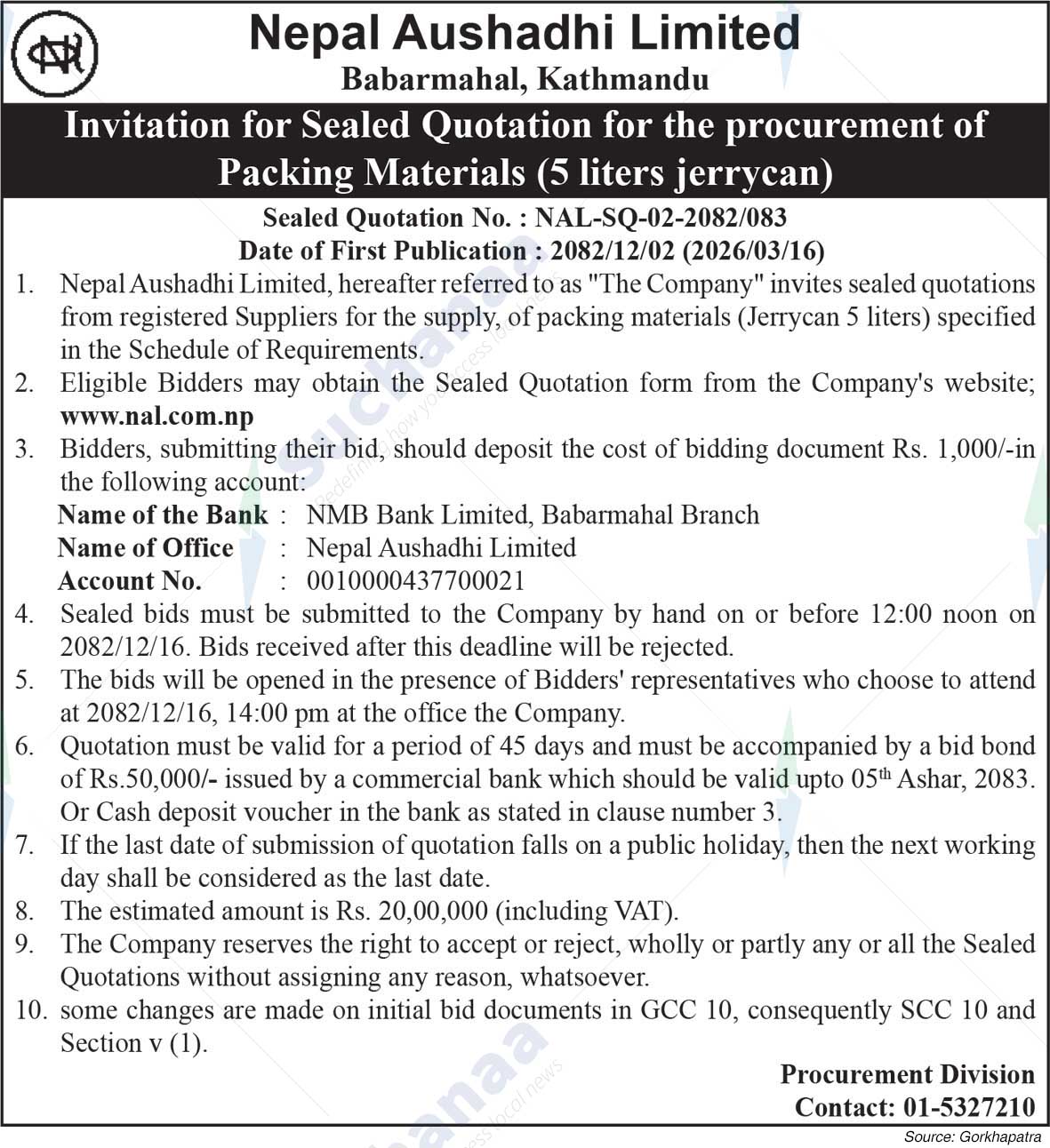 Nepal Aushadhi Limited