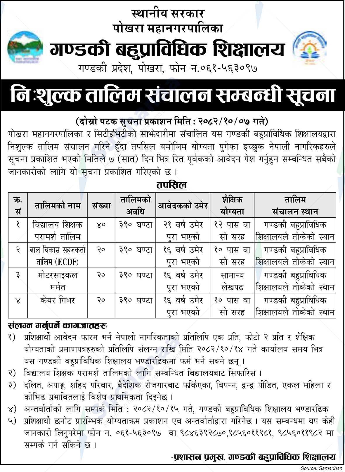 Gandaki Polytechnic Institute, Pokhara