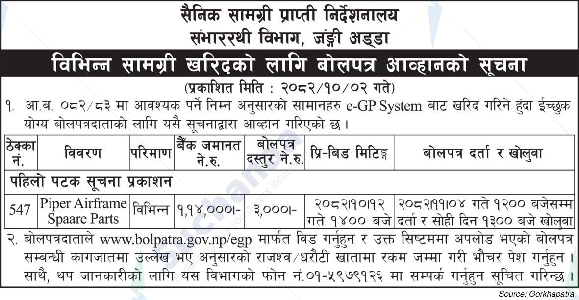 Logistics Department, Military Base