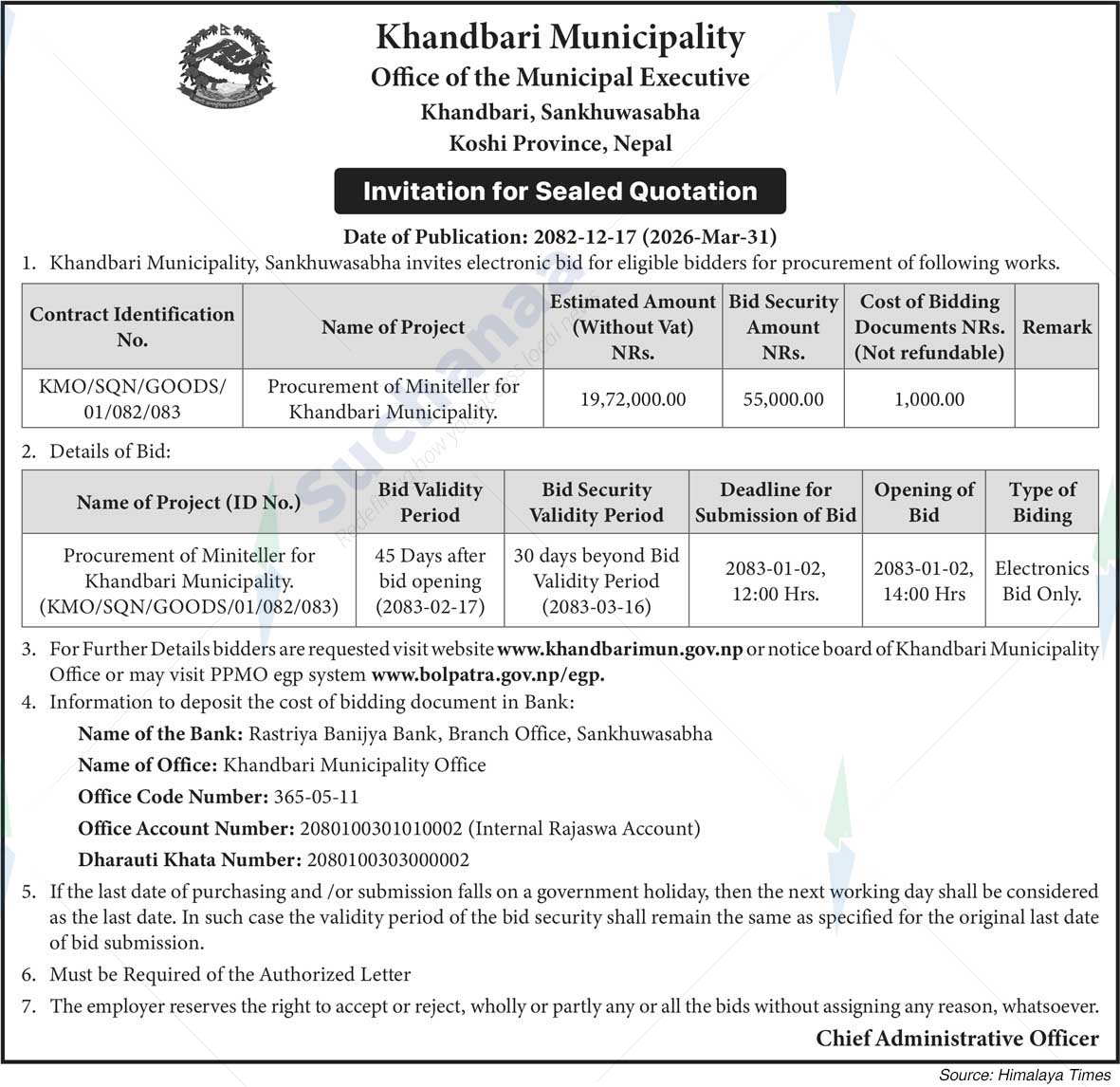 Khandbari Municipality