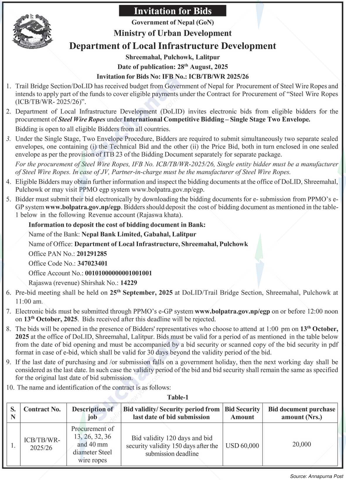 Department of Local Infrastructure Development, Pulchowk