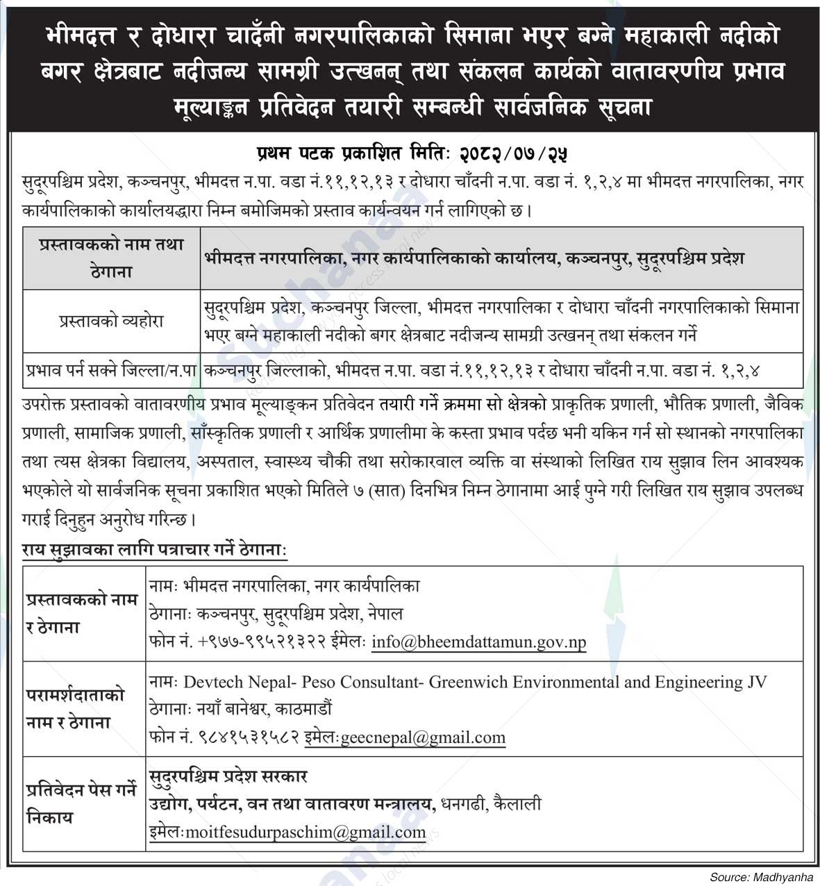 Bheemdatta Municipality